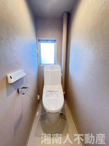 湘南西部住宅　２－２１号棟のトイレ|ゆったりとした空間のトイレです