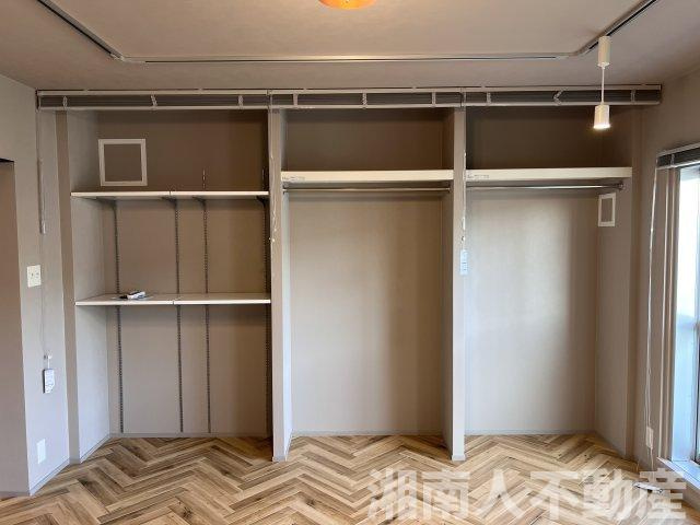 湘南西部住宅　２－２１号棟の収納|収納のためのスペースです