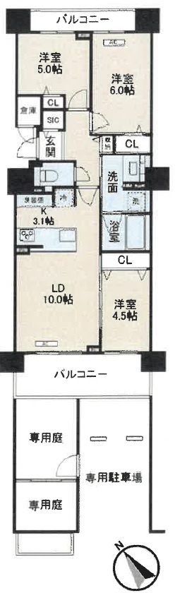 ファインシティアイム札幌二十四軒　スクエア棟の間取り|間取図