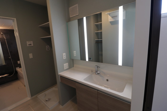 （仮）D-room原山　京和風の独立洗面台