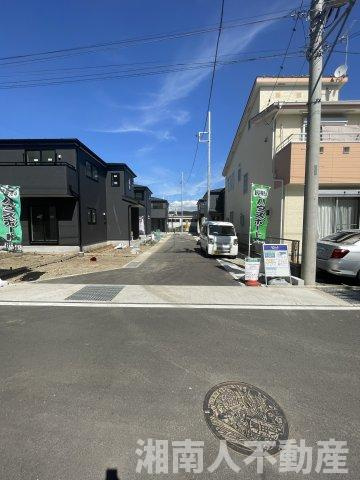 小田原市国府津　新築戸建の前面道路含む現地写真|前面道路含む現地写真です