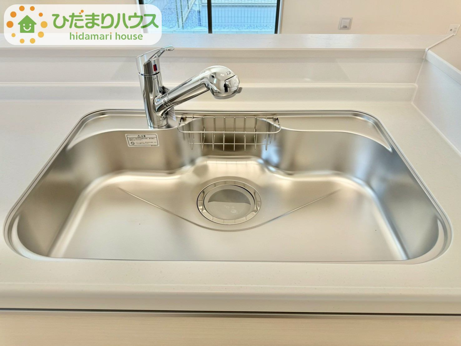野田市清水619番1　新築戸建　A号棟のキッチン|広々としたシンク！