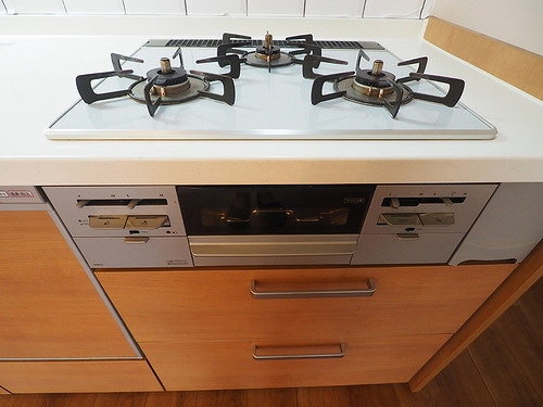 自由が丘パインクレストの設備|キッチン・コンロ（内装前）