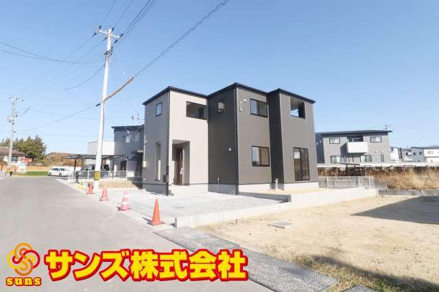 須賀川市森宿字安積田　　　　1号棟　　　西袋第1小学校、西袋中学区　の外観|南西側から見た外観♪