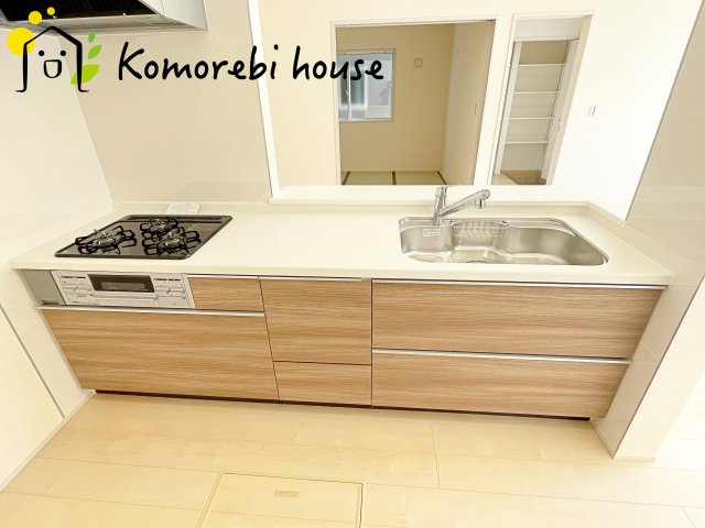 上尾市小敷谷　第2　新築一戸建て　リーブルガーデン　02のキッチン|キッチンです