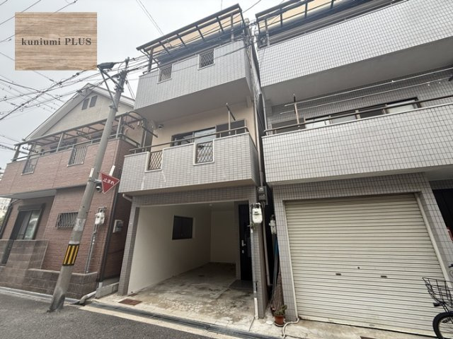 大阪市城東区中浜1丁目の前面道路含む現地写真
