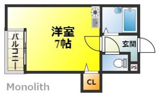 フォンターナ大宮の間取り