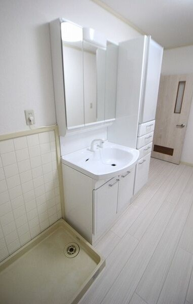 梅森坂借家の洗面所