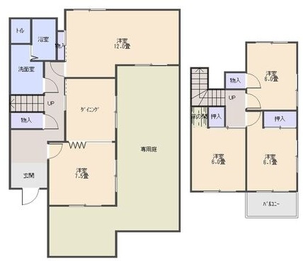 梅森坂借家の間取り