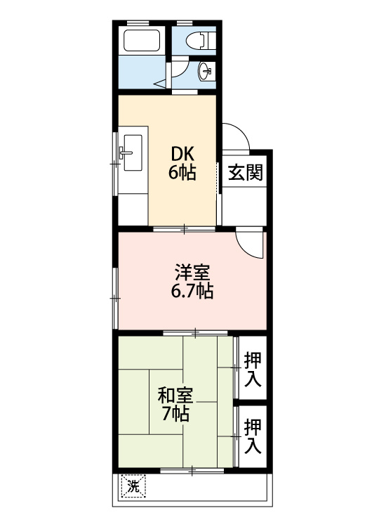 シャイン美園Ｃ　　 刈谷市近郊の賃貸はクラスホームの間取り