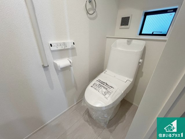 柏原市国分東条町　新築一戸建ての外観|現在の進捗状況です！順調に作業進行中、完成が待ち遠しいです！詳細の間取り等、お気軽にお問い合わせください！