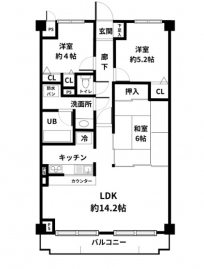 【間取り】 | リーガル堺（東三国丘小学校）