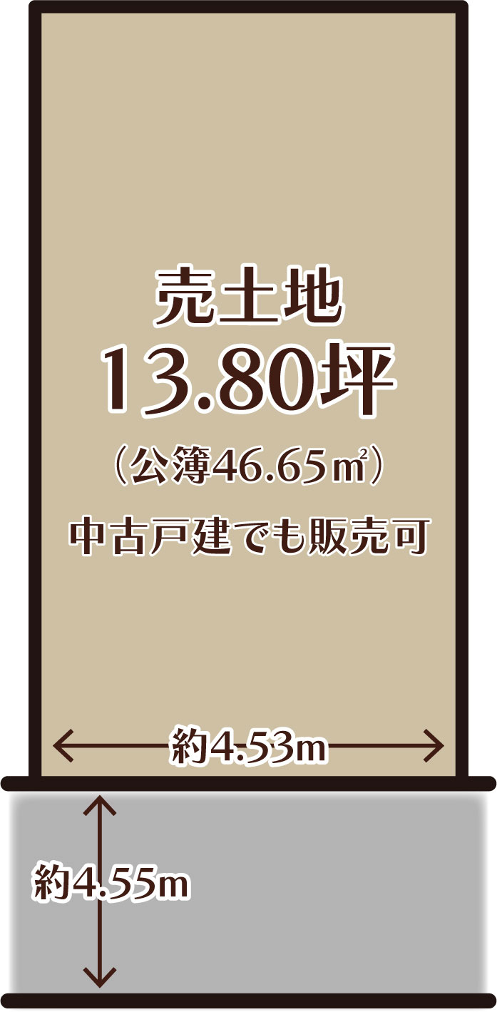 太秦乾町Ⅱ　建築条件無土地の土地図