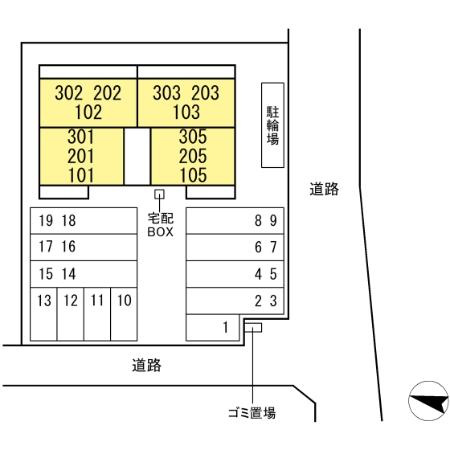 TORISIA飛田 の区画図