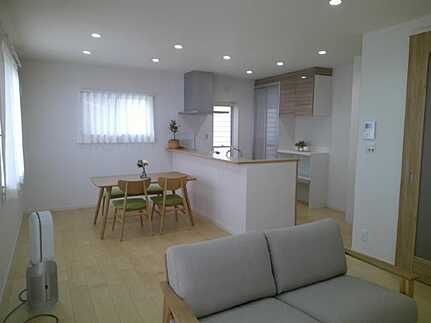 安芸郡府中町柳ヶ丘　新築一戸建て(A)の居間・リビング