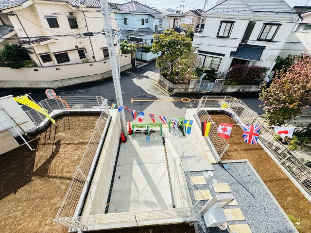 柏市酒井根２丁目新築戸建【酒井根小学校：7分】の展望|バルコニーより南側眺望・南道路で日当たり良好♪