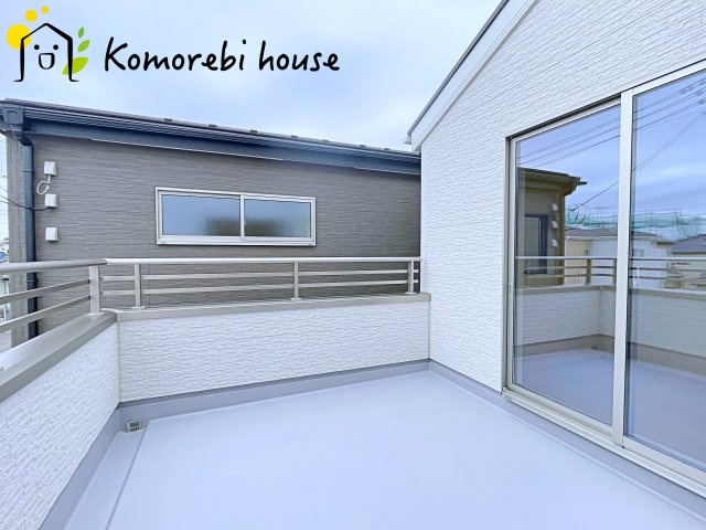 上尾市小敷谷　第2　新築一戸建て　リーブルガーデン　04のバルコニー|26.3.6撮影済み