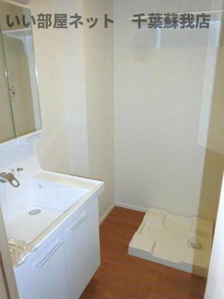 ルミエールの洗面所|室内洗濯機置場