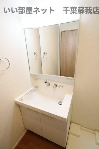 ルミエールの洗面所|スペースが確保できる洗面所です