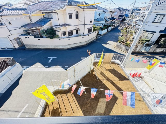 柏市酒井根２丁目新築戸建【酒井根小学校：7分】の展望|バルコニーより南側眺望・南道路で日当たり良好♪