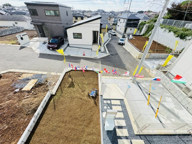 柏市酒井根２丁目新築戸建【酒井根小学校：7分】の展望|バルコニーより南側眺望・南道路で日当たり良好♪