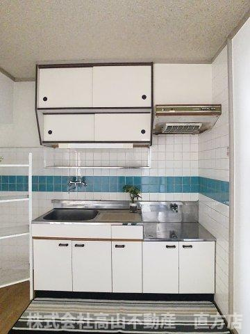 直方市新知町の賃貸マンションのキッチン