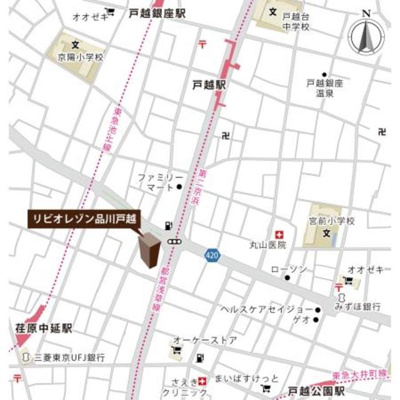 【地図】 | リビオレゾン品川戸越