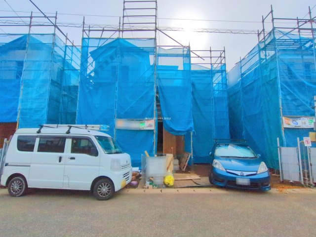 野田市清水619番1　新築戸建　B号棟の外観|2025年12月完成予定です(^^)（10月現地写真）