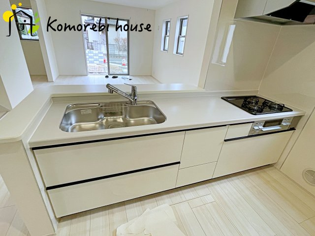 上尾市小敷谷第2　新築一戸建て　リーブルガーデン　10のキッチン|26.3.6撮影済み