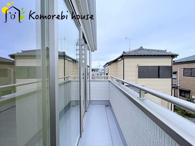 上尾市小敷谷第2　新築一戸建て　リーブルガーデン　10のバルコニー|26.3.6撮影済み