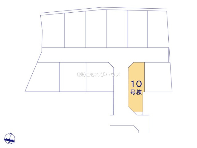 上尾市小敷谷第2　新築一戸建て　リーブルガーデン　10の区画図|10号棟
26.3.6撮影済み