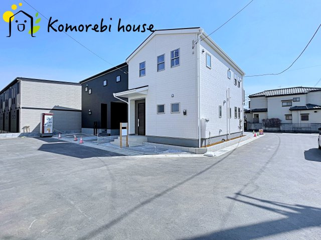 上尾市小敷谷第2　新築一戸建て　リーブルガーデン　10の前面道路含む現地写真|26.3.14撮影済み