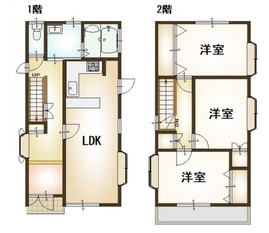 【中古戸建】前橋市箱田町の間取り|■間取り図｜敷地面積：81.97（約24.79坪）　建物面積：107.60（約32.54坪）