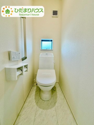 野田市清水619番1　新築戸建　C号棟のトイレ|温水洗浄便座ついてます(^^♪				
