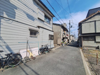 【前面道路含む現地写真】 | 港区八幡屋建築条件付き売土地