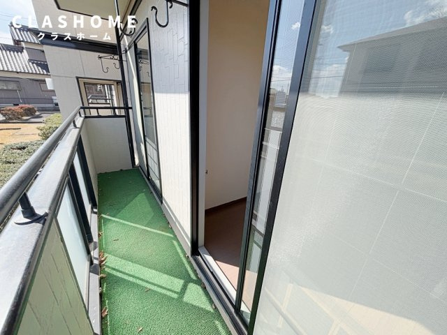グリーンコート安城B棟　　刈谷市近郊の賃貸ならクラスホーム刈谷店のバルコニー|同物件の別部屋になります。