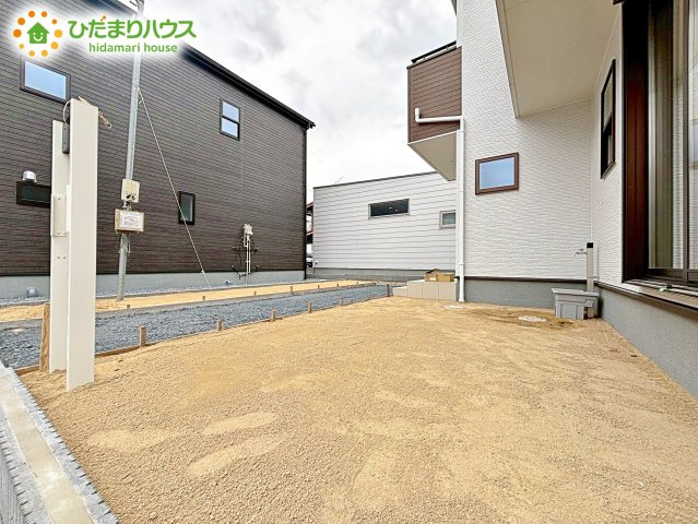 【庭】 | ひたちなか市稲田10期　新築戸建　2号棟 | 日当たりの良いお庭。一戸建てならではの楽しさが広がります(*^-^*)友人や親せきが集まってＢＢＱをしたり、ペットと遊んだり。