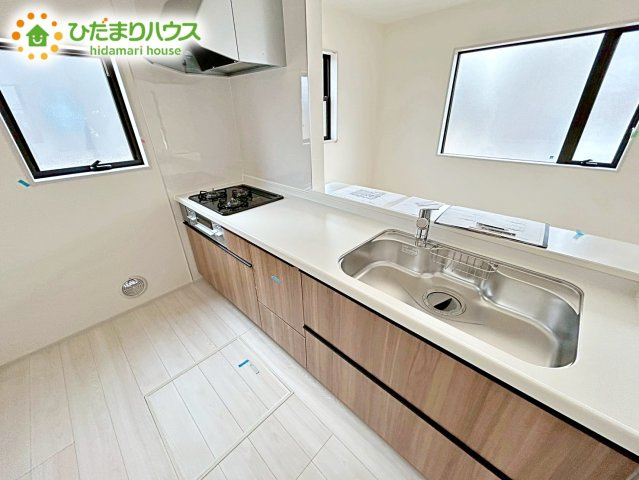 【キッチン】 | ひたちなか市稲田10期　新築戸建　2号棟 | お料理しながら、TVだって見れちゃいます！
