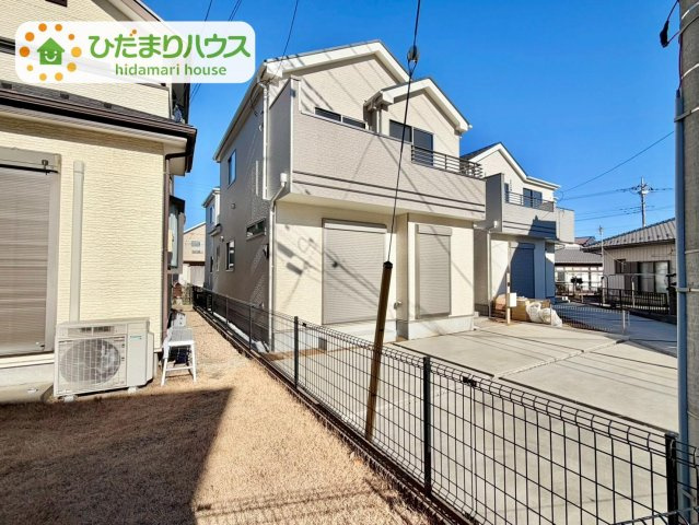 野田市清水619番1　新築戸建　D号棟の外観|白を基調とした明るい印象を受ける外観です！					
