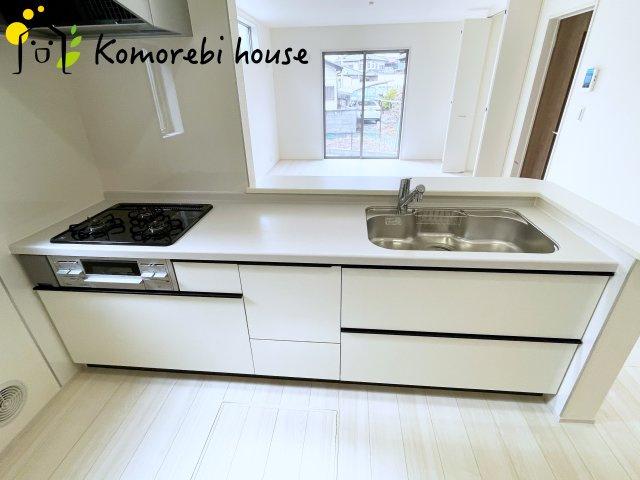 上尾市小敷谷　第2　新築一戸建て　リーブルガーデン　07のキッチン|使いやすいキッチンです