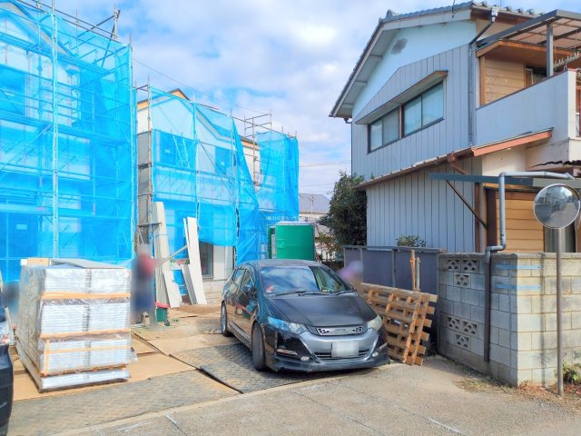 野田市清水619番1　新築戸建　E号棟の駐車場|2025年10月現地写真になります(^^)