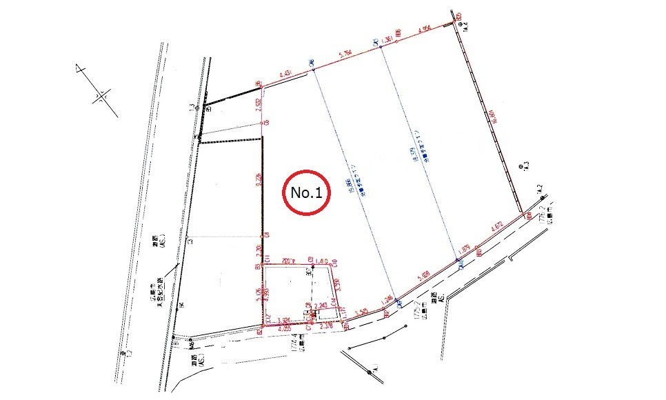 広島市安佐南区川内２丁目の土地図
