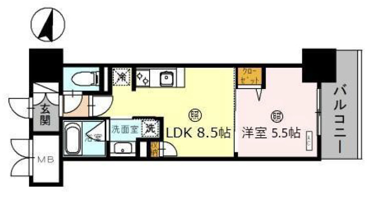 ＰＯＮＴＥ　ＣＩＥＬＯの間取り