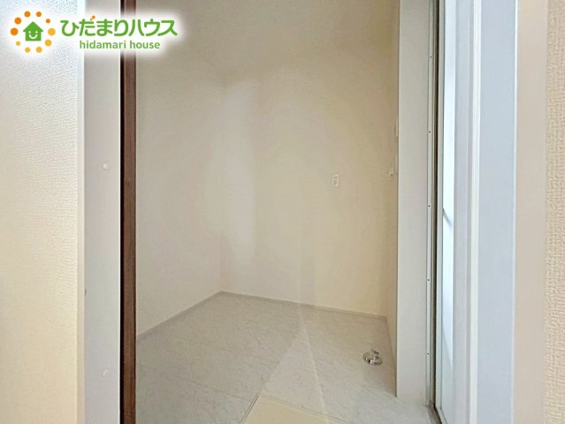 【脱衣所】 | ひたちなか市稲田10期　新築戸建　3号棟 | ゆったりとした脱衣所は、朝の支度の時間が重なっても、ストレスなく準備ができます!(^^)!
