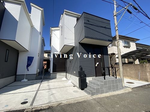 【外観】 | 【仲介手数料０円】藤沢市辻堂元町5丁目1期　新築一戸建て　全2棟 | 外観パース　藤沢市辻堂元町5丁目1期　新築一戸建て　全2棟