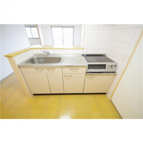 菊池郡菊陽町光の森２丁目の賃貸マンションのキッチン