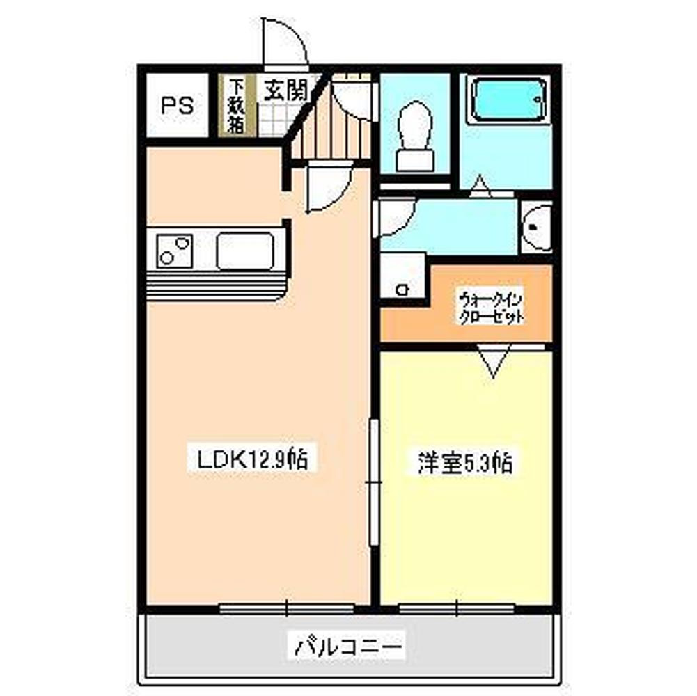 菊池郡菊陽町光の森２丁目の賃貸マンションの間取り