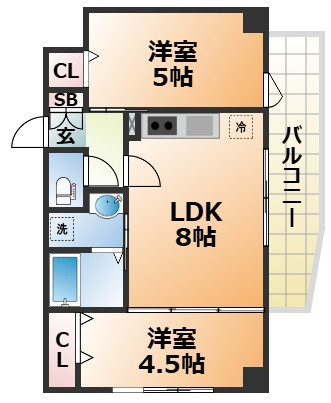 SDグランツ新神戸ステーションフロントの間取り