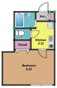 【間取り】 | １K