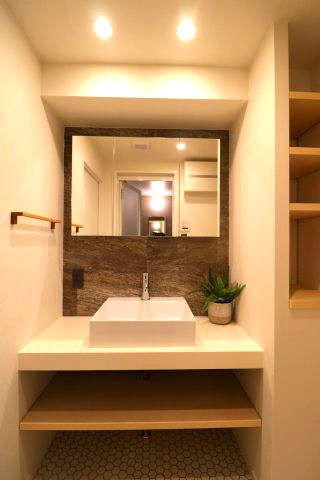 リノベーション済　ナイスステージ葉山1階の独立洗面台